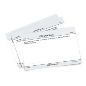 CAIA Level II Schweser Flashcards Set